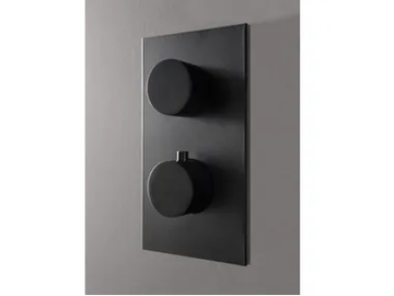 X-CHANGE - Thermostatic brass shower mixer with plate by Rubinetterie Treemme - view 2